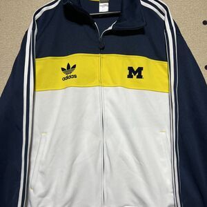 Michigan Adidas Track Jacket Size 2XL-Retro Adidas Logo On Campus XXL